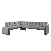 ROHOVÁ LAVICA, buk, cappuccino - čierna/cappuccino, Modern, drevo/kompozitné drevo (265/197cm) - Livetastic