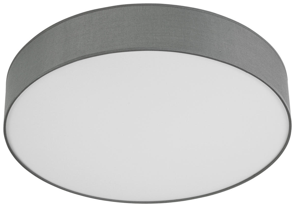 LED-DECKENLEUCHTE - Weiß/Grau, Trend, Kunststoff/Textil (60/11cm) - Novel