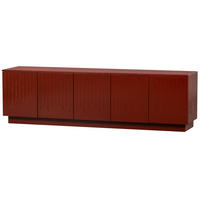 LOWBOARD Pencil  in 180/52/40 cm  - Dunkelrot, Design, Holz (180/52/40cm) - Livetastic