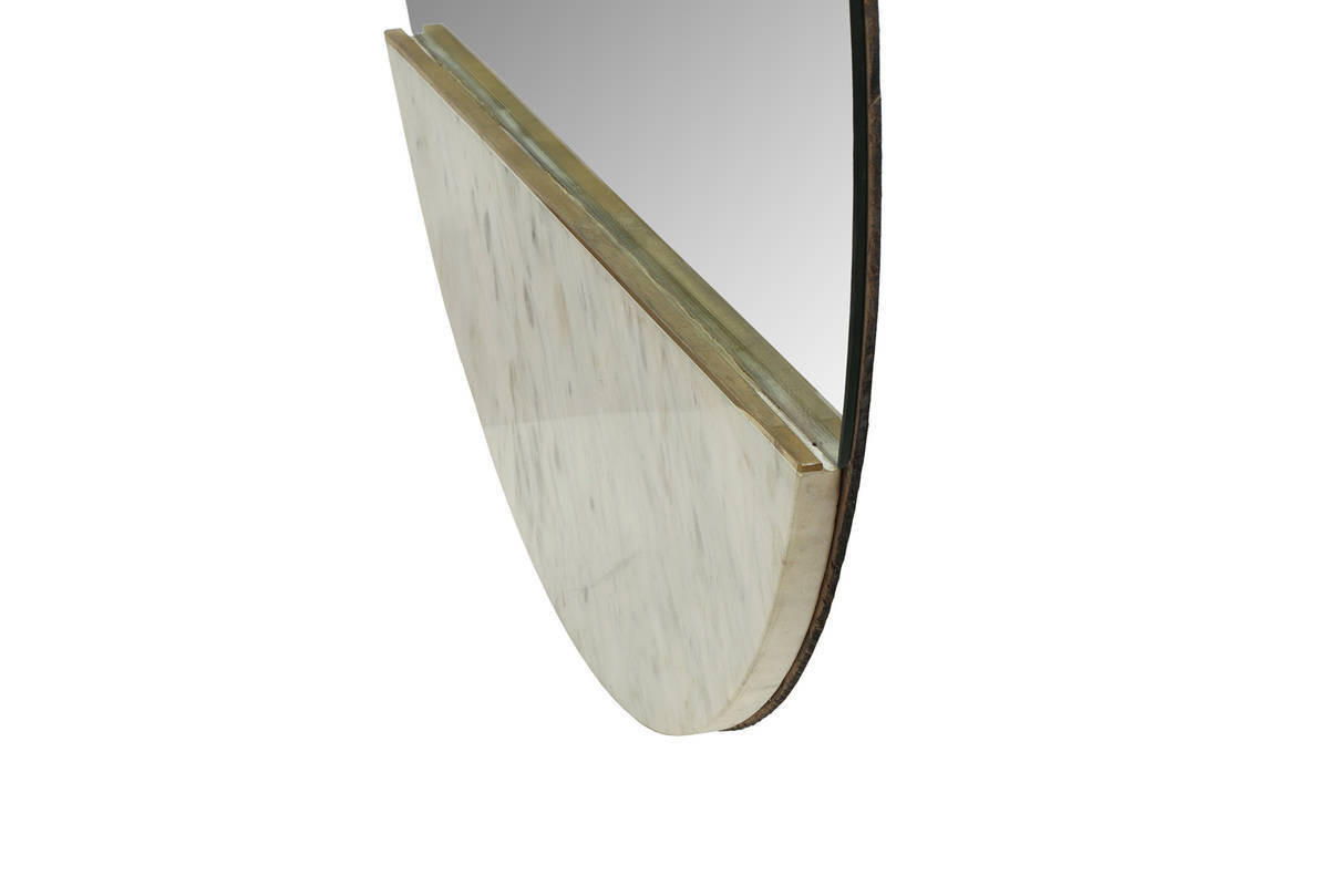 WANDSPIEGEL 70/70/3 cm  - Weiss, Trend, Glas/Holzwerkstoff (70/70/3cm) - Kayoom