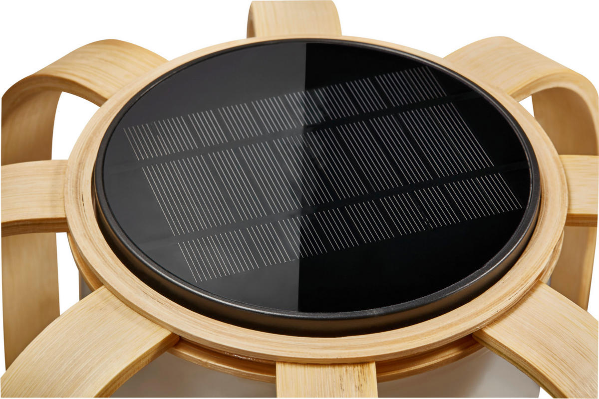 SOLARLEUCHTE Bob 30/40 cm   - Naturfarben, Basics, Holz/Kunststoff (30/40cm) - Nordlux