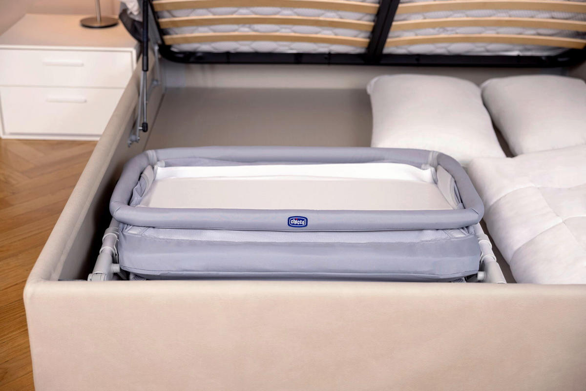 BEISTELLBETT NEXT2ME POP-UP  - Hellgrau/Grau, Basics, Kunststoff/Textil (87/80/82cm) - Chicco