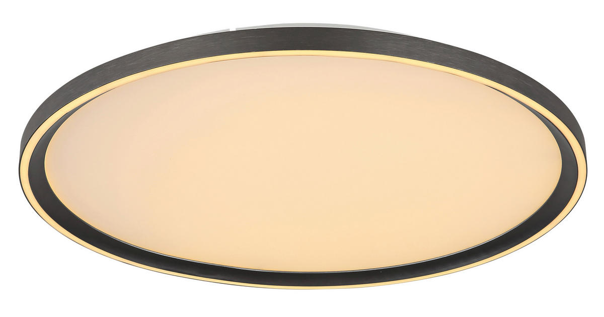 STROPNÍ LED SVÍTIDLO, 50/50/5,5 cm - opál, Basics, kov/plast (50/50/5,5cm) - Globo