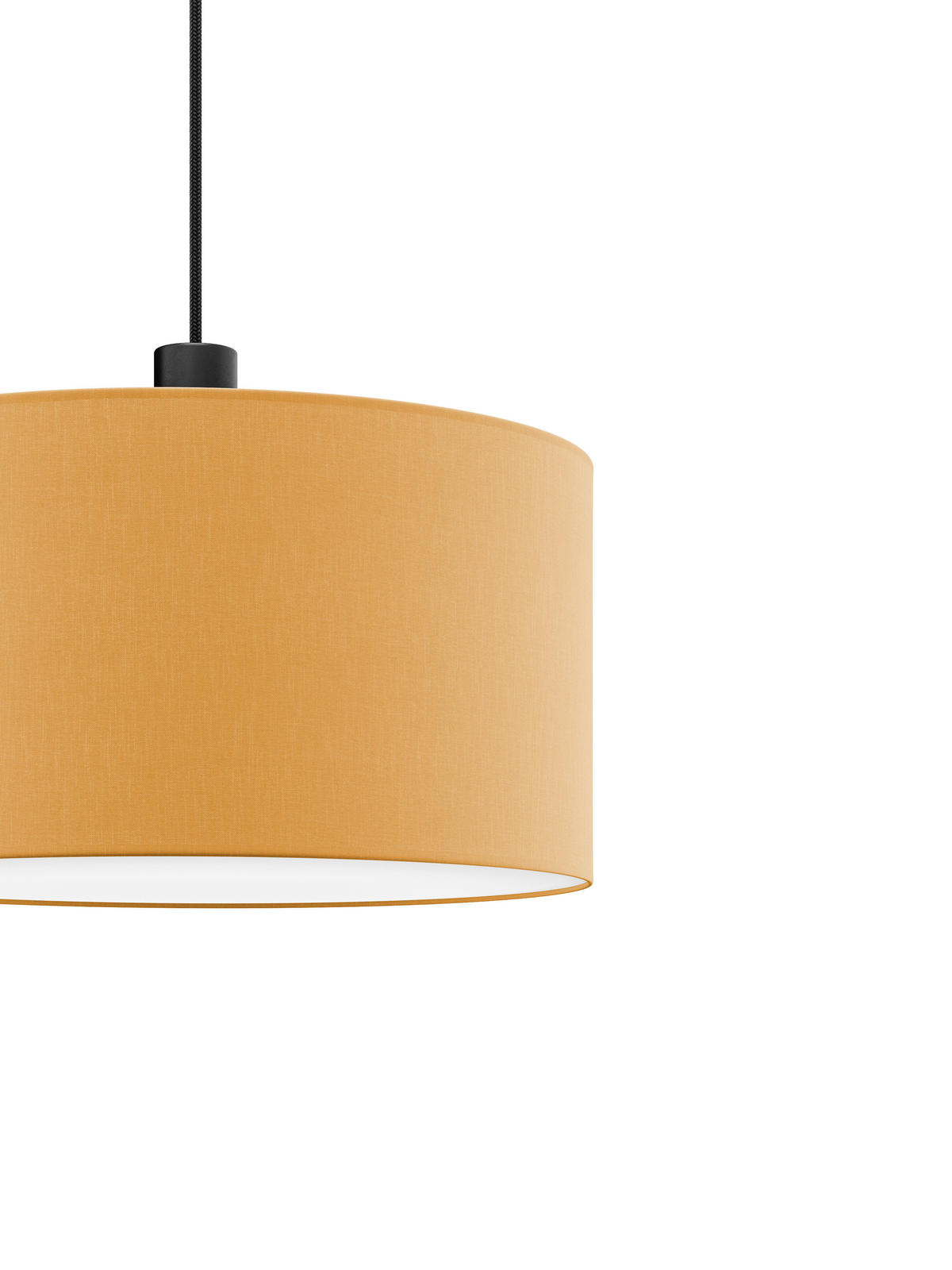 FÜGGŐLÁMPA 50/130 cm  - világosbarna, Basics, műanyag/textil (50/130cm)