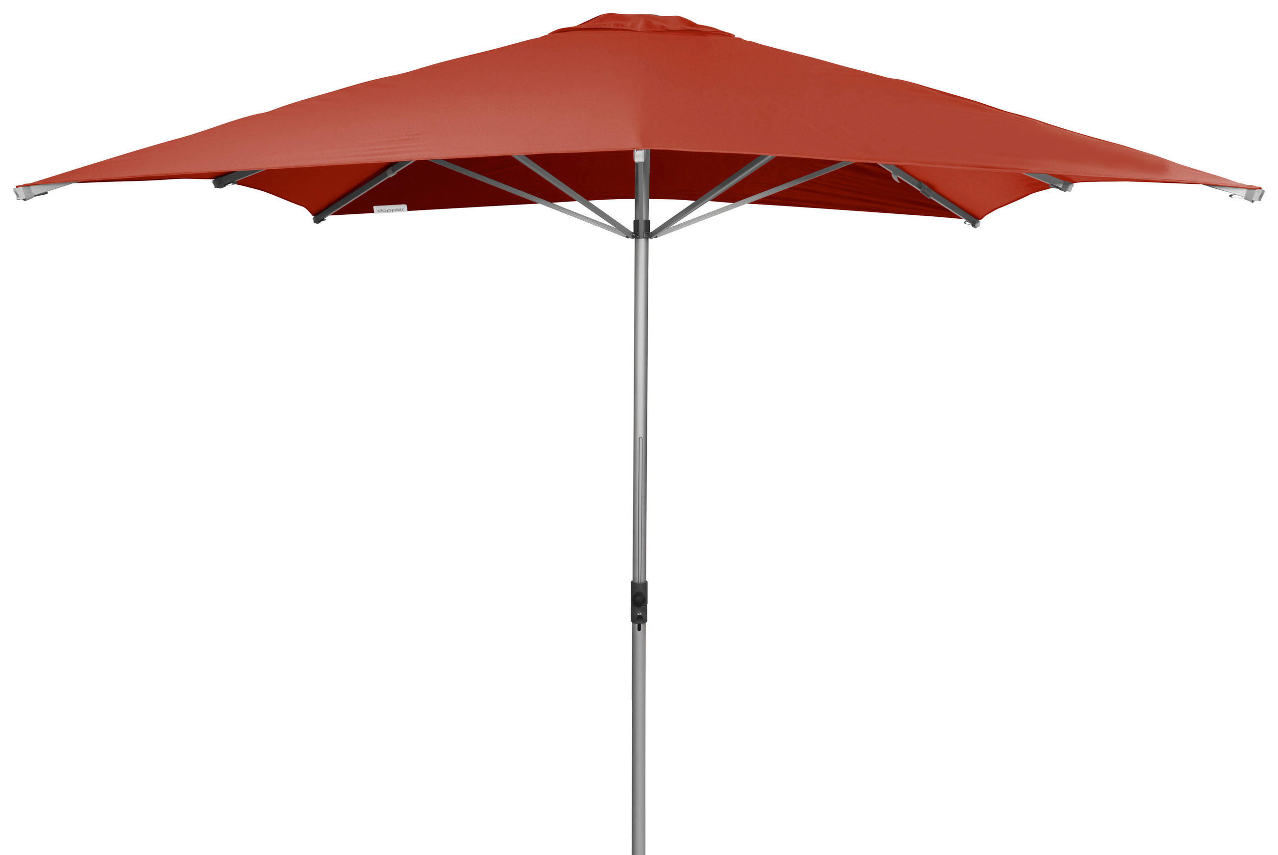 SONNENSCHIRM 300X300 cm Terracotta  - Silberfarben/Terracotta, Basics, Textil/Metall (300/300cm) - Doppler