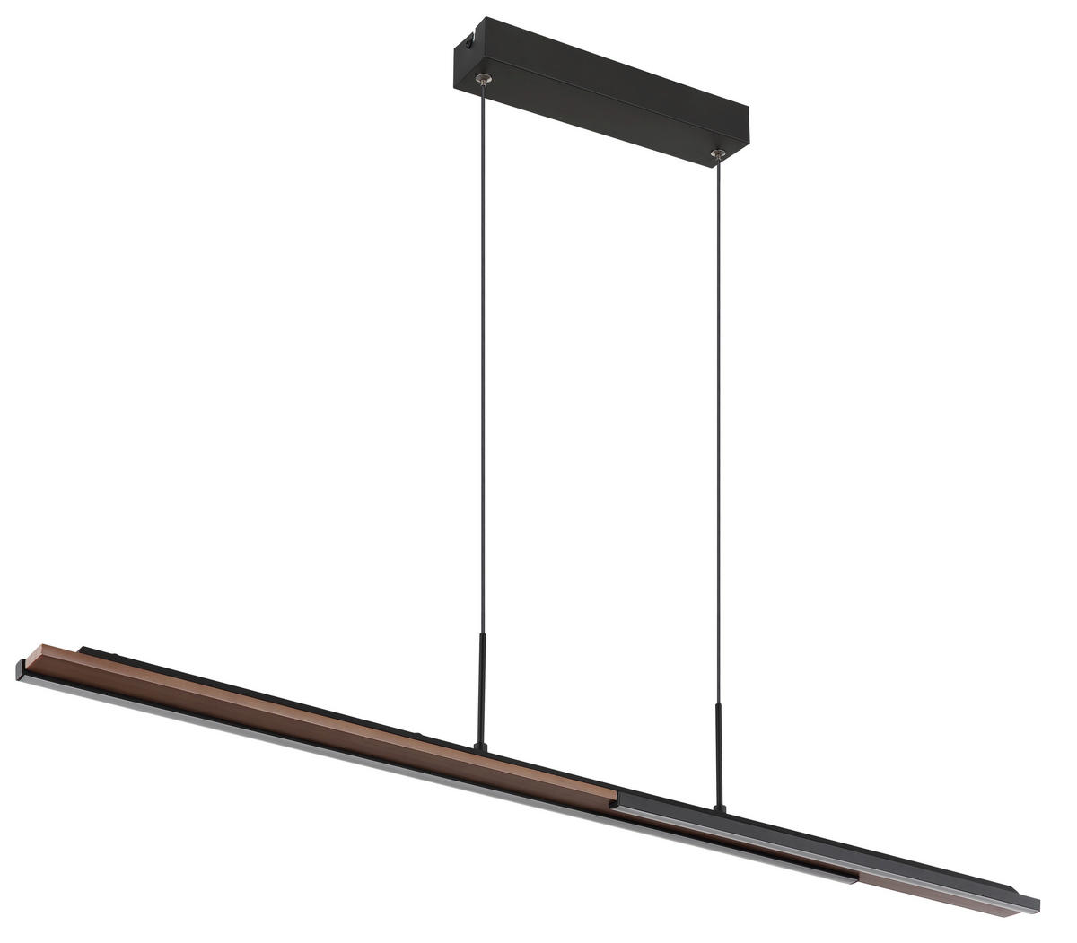 VISEČA LED-SVETILKA  QUITO //4000 K/230 V/ - črna/bela, Design, kovina/umetna masa (100,4/6/150cm) - Globo