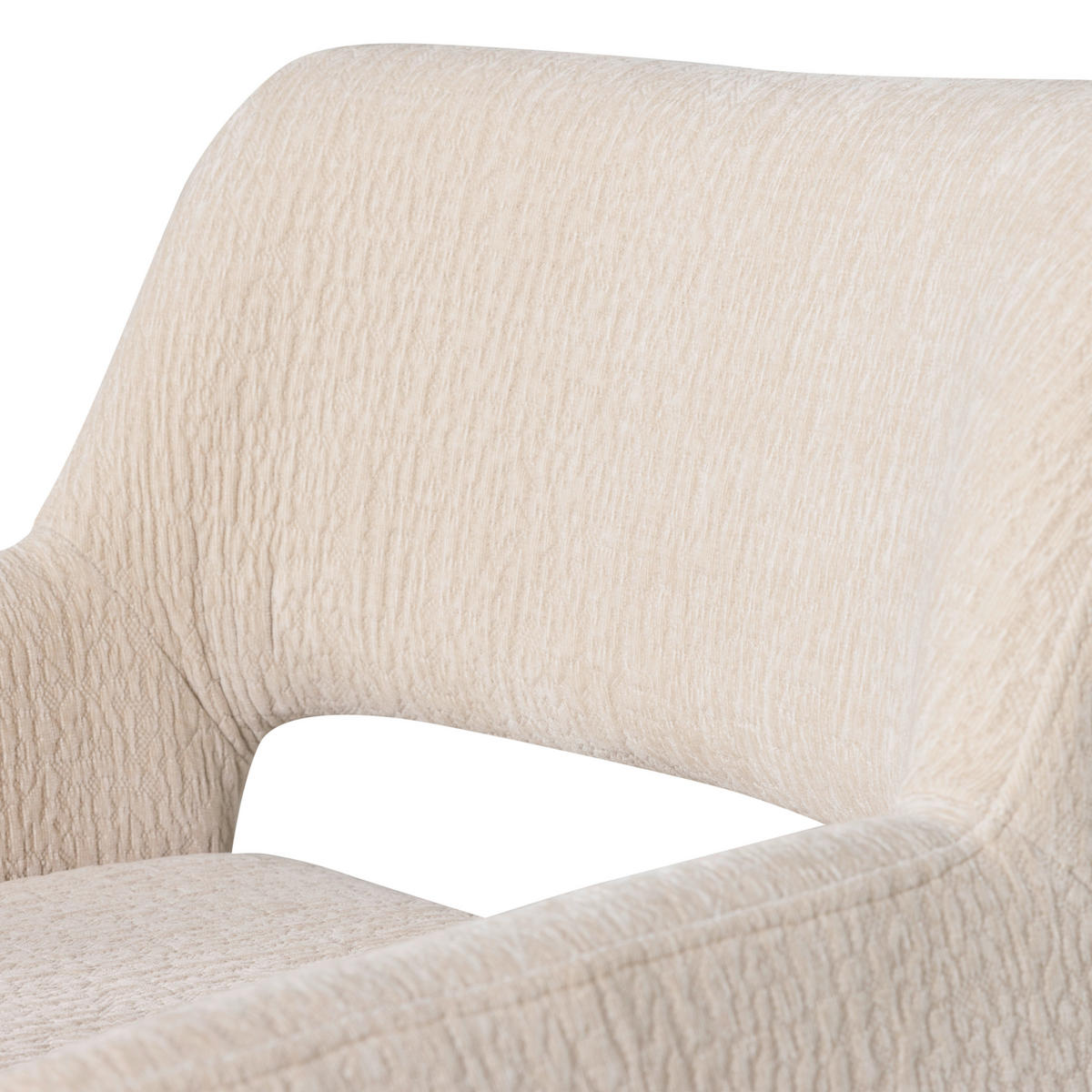 ARMLEHNSTUHL   Chenille  Sandfarben  - Sandfarben, MODERN, Textil (57/78/56cm) - Livetastic