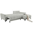 ECKSOFA  in Webstoff Hellgrün  - Schwarz/Hellgrün, MODERN, Kunststoff/Textil (281/189cm) - Carryhome