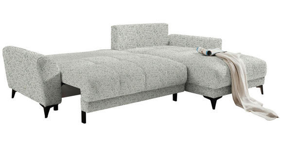 ECKSOFA  in Webstoff Hellgrün  - Schwarz/Hellgrün, MODERN, Kunststoff/Textil (281/189cm) - Carryhome