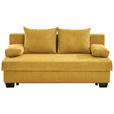 SCHLAFSOFA in Flachgewebe Gelb  - Gelb, KONVENTIONELL, Holz/Textil (200/88/102cm) - Xora