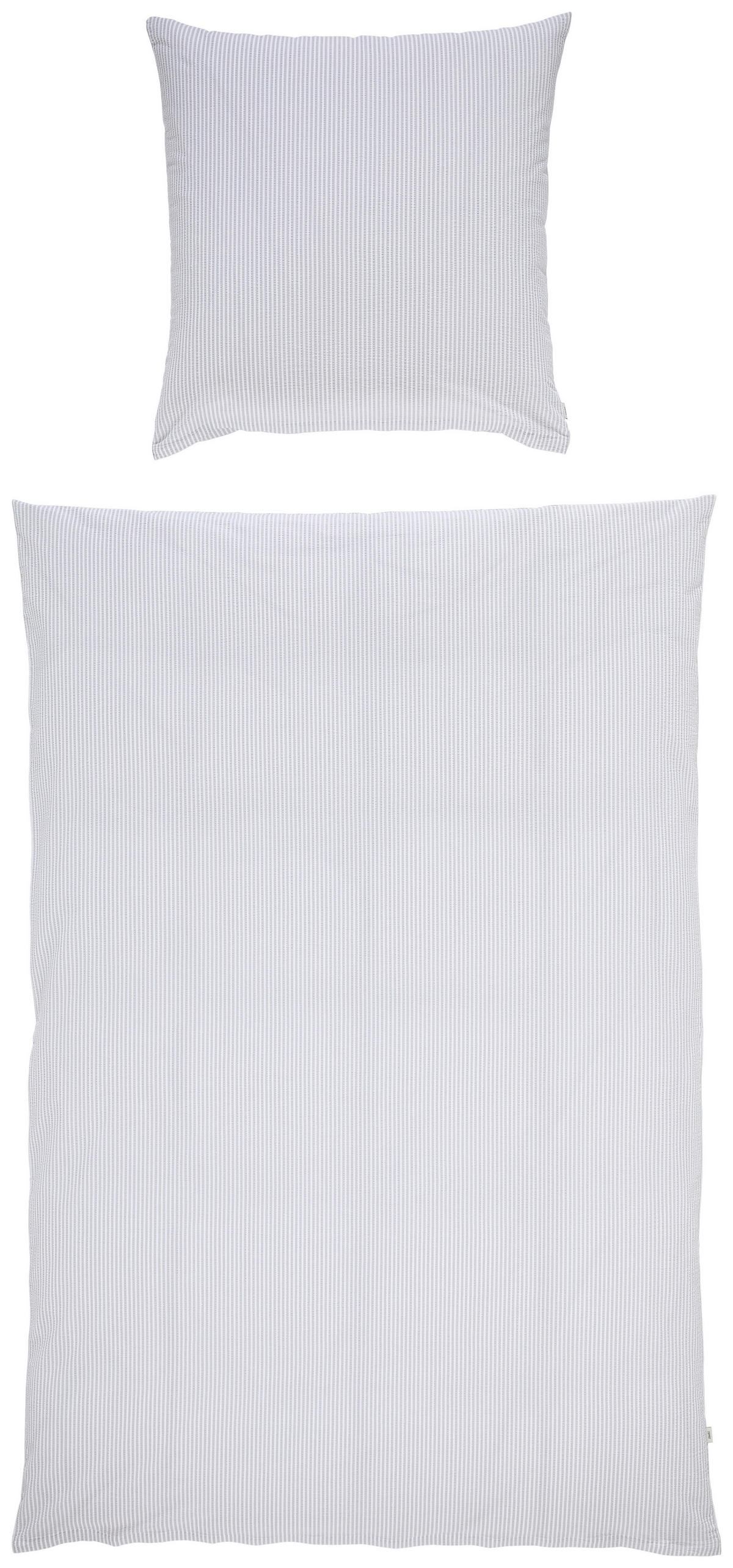 BETTWÄSCHE BENTE Seersucker 155/220 cm  - Hellgrau, Design, Textil (155/220cm) - Esprit