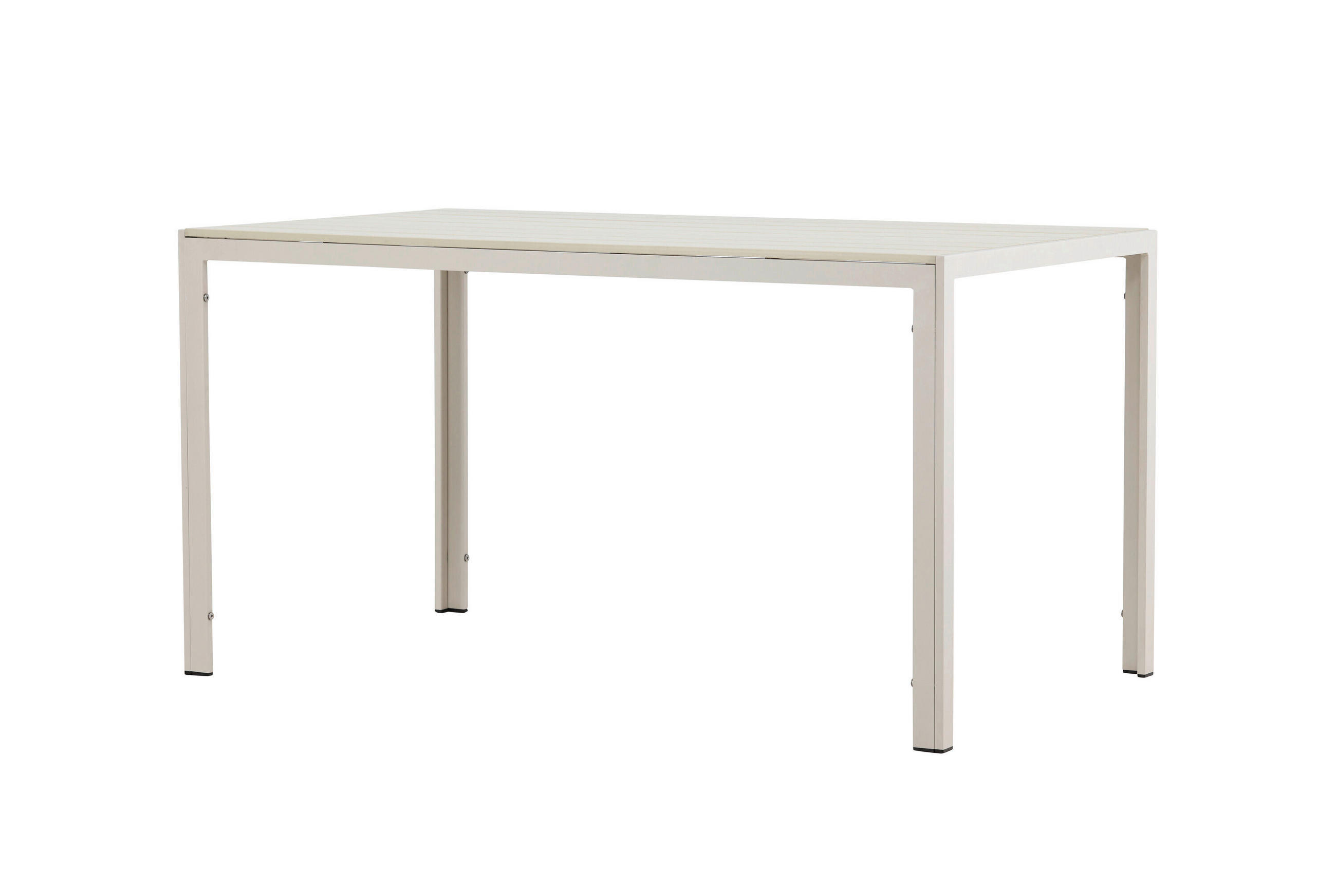 UTEBORD metall, plast rektangulär  - beige, Modern, metall/plast (140/80/74cm) - Gardenson