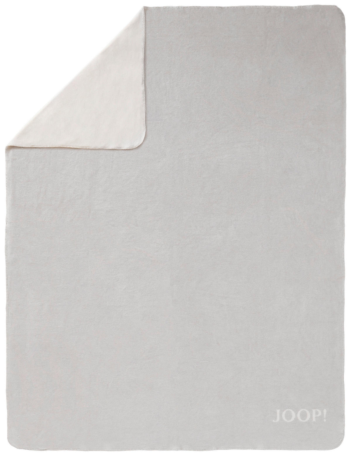 WOHNDECKE Melange Doubleface 150/200 cm  - Silberfarben/Naturfarben, KONVENTIONELL, Textil (150/200cm) - Joop!