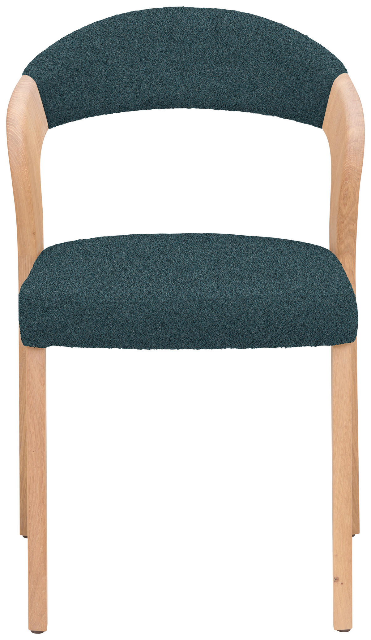 STUHL in Holz, Textil Petrol, Wildeiche  - Wildeiche/Petrol, Natur, Holz/Textil (55/79,5/55cm) - Voglauer