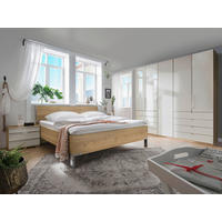 FALTTÜRENSCHRANK in Eichefarben, Champagner  - Chromfarben/Champagner, Konventionell, Glas/Holzwerkstoff (250/236/58cm) - Venda