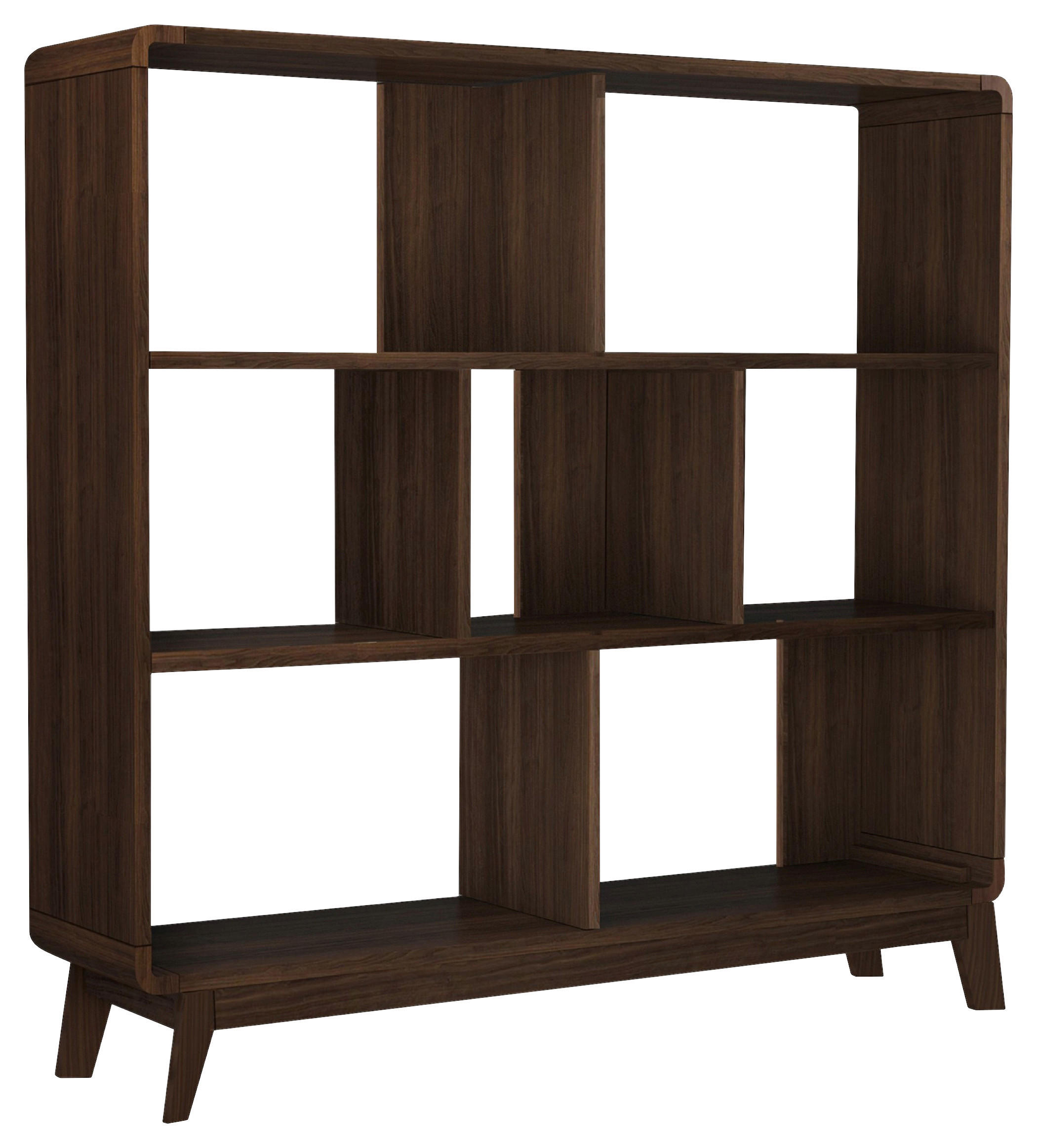 REGAL Walnussfarben  - Walnussfarben, Design, Holzwerkstoff (122/126/29cm) - MID.YOU