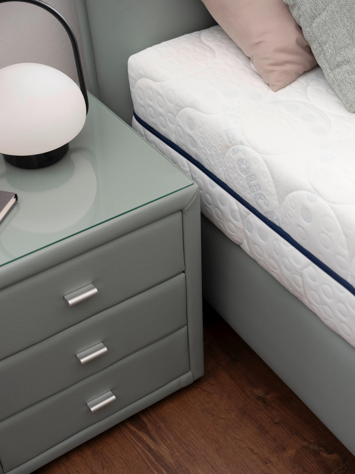 BOXSPRING-ÁGY 180/200 cm  olívazöld  - olívazöld, Basics, textil (180/200cm) - Esposa