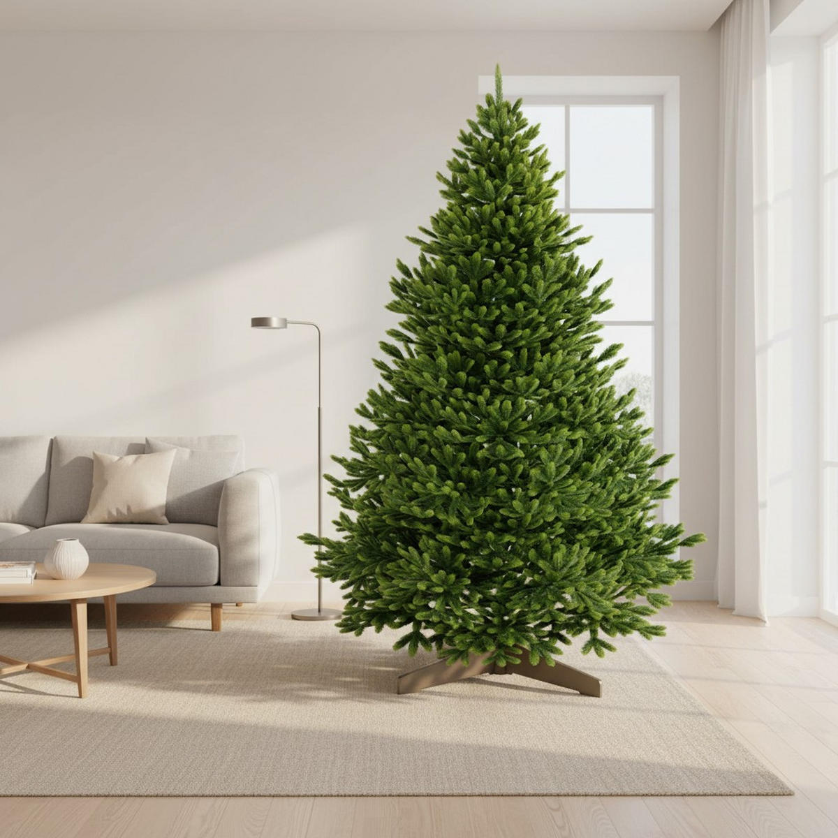 WEIHNACHTSBAUM 210 cm  - Grün, Basics, Holz/Kunststoff (132/210cm)
