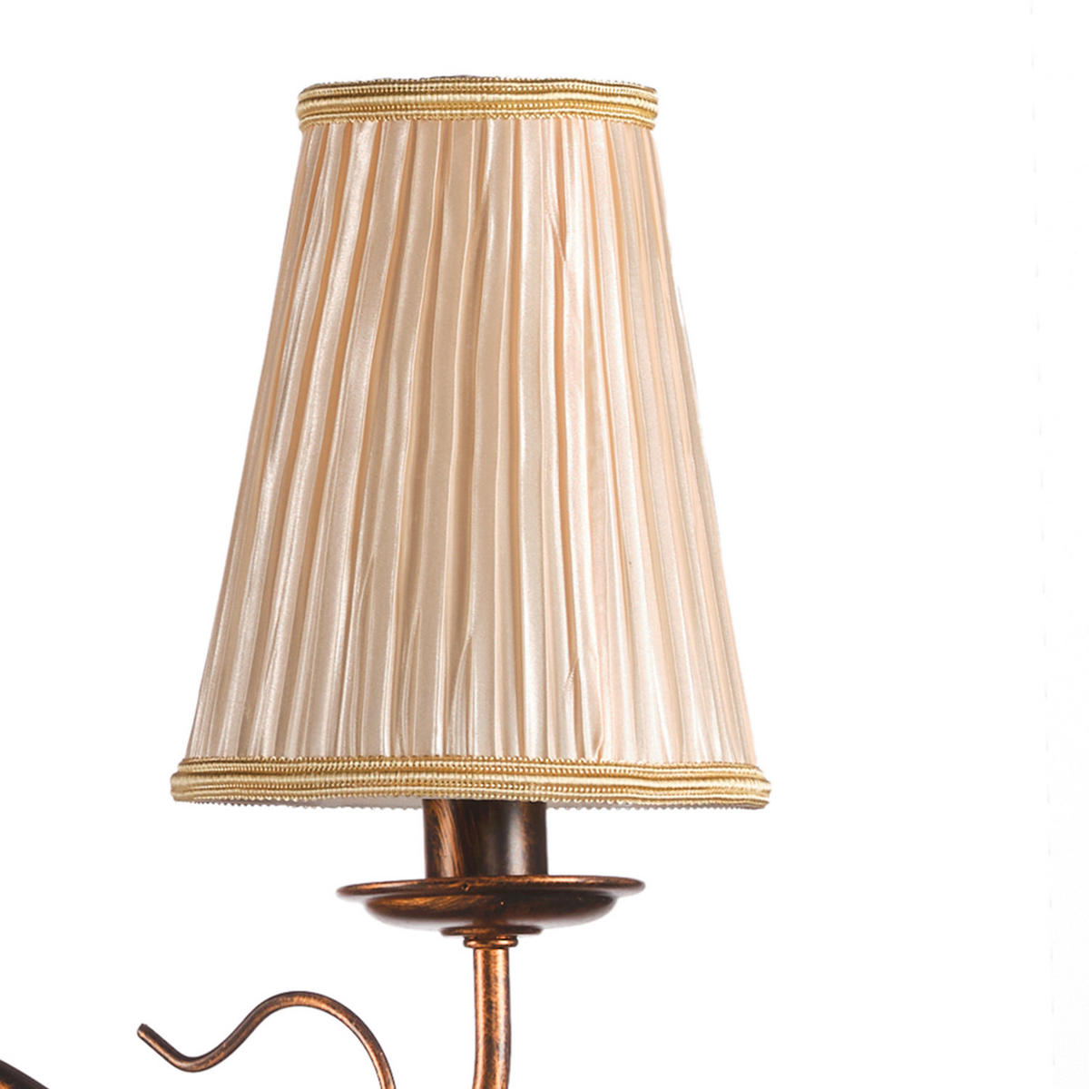 KRONLEUCHTER 60/60/100 cm   - Cognac, KONVENTIONELL, Glas/Textil (60/60/100cm)