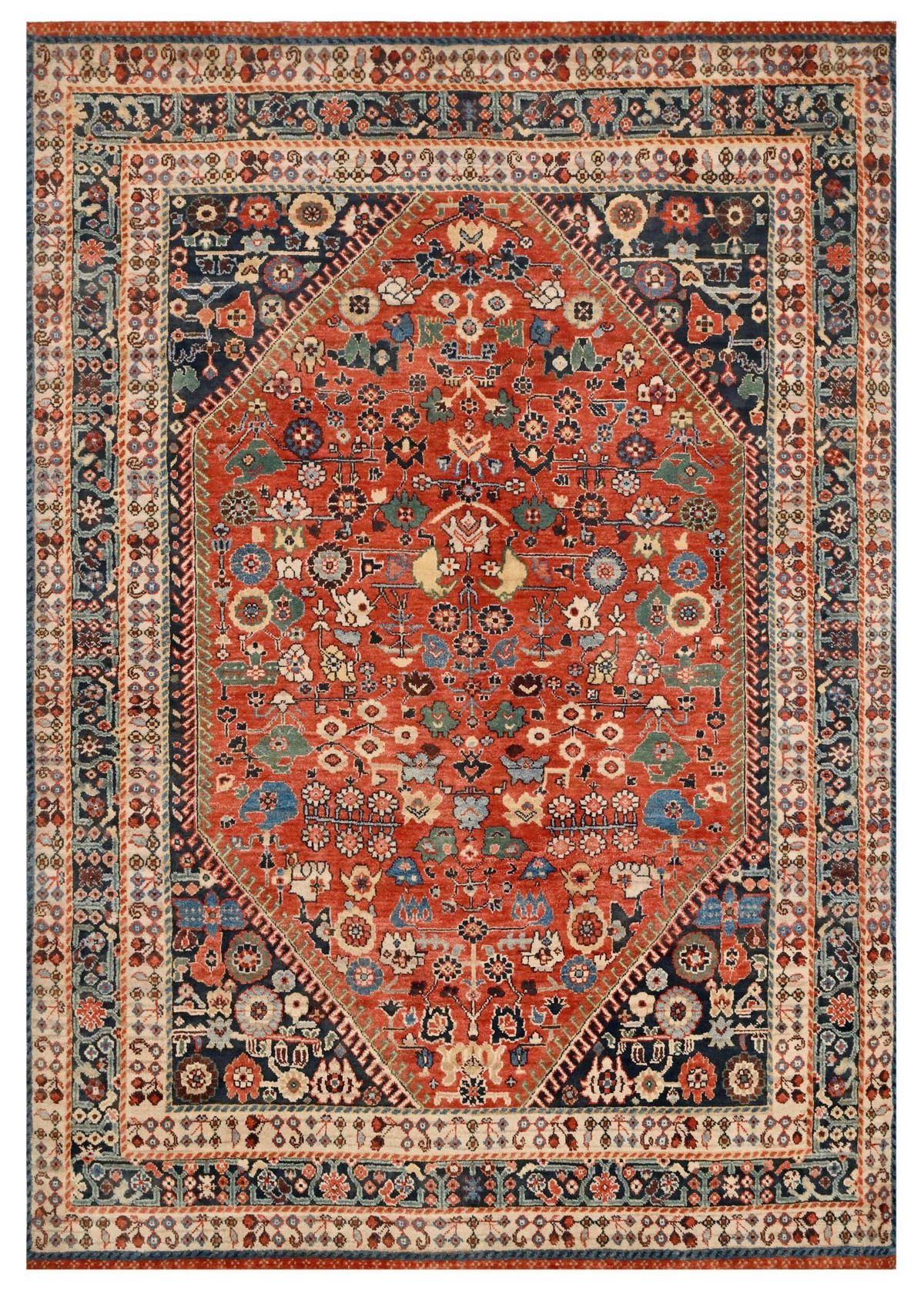 ORIENTTEPPICH 70/140 cm Ghashghai Premium Multicolor, Rostfarben  - Rostfarben/Multicolor, LIFESTYLE, Textil (70/140cm) - Cazaris