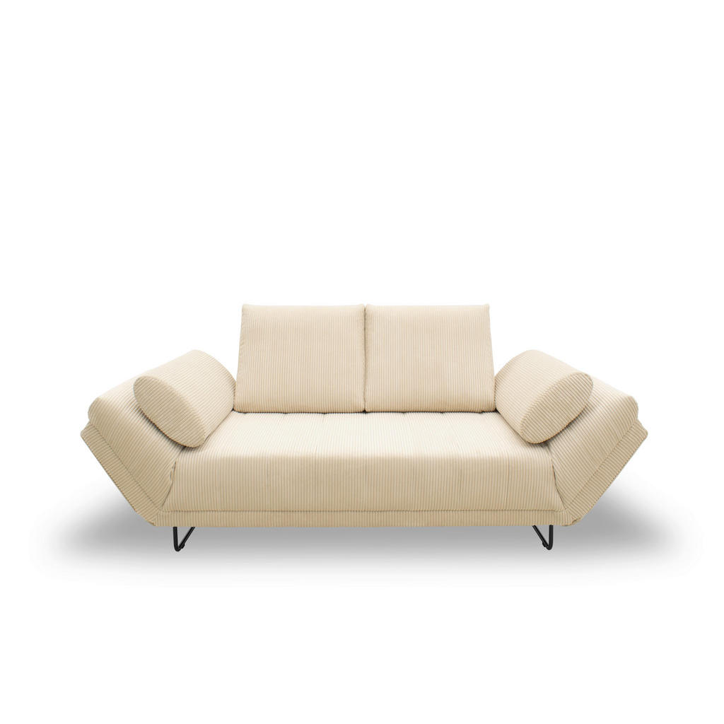 Schlafsofa Creme B: 210 cm