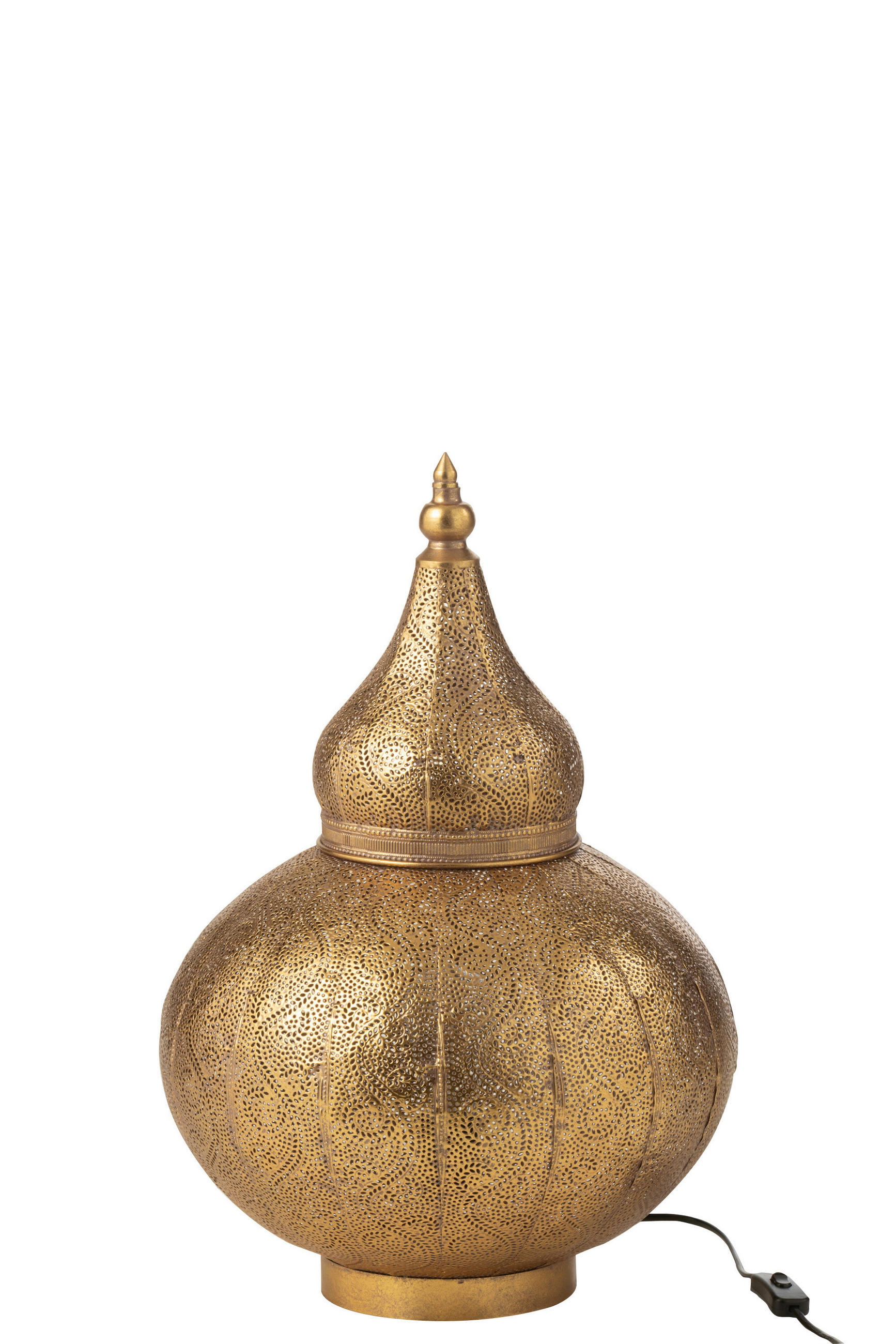 TISCHLEUCHTE - Goldfarben, Basics, Metall (40/40/59,5cm) - Ambia Home