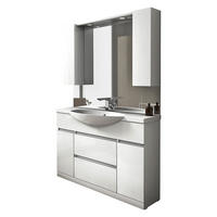 FÜRDŐSZOBA - fehér, Basics, műanyag/faalapú anyag (120/190/50cm) - Welnova