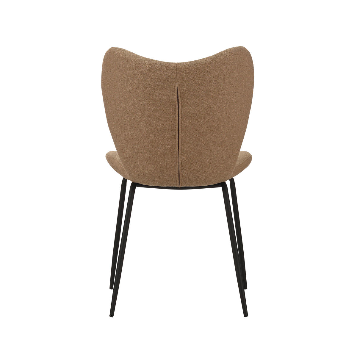 SADA STOLIČIEK 2 kus - čierna/sivohnedá, Modern, kov/textil (50/88,5/42cm) - MID.YOU