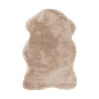 KOŽEŠINOVÝ KOBEREC, 60/90 cm, krémová - krémová, Trend, textil (60/90cm)