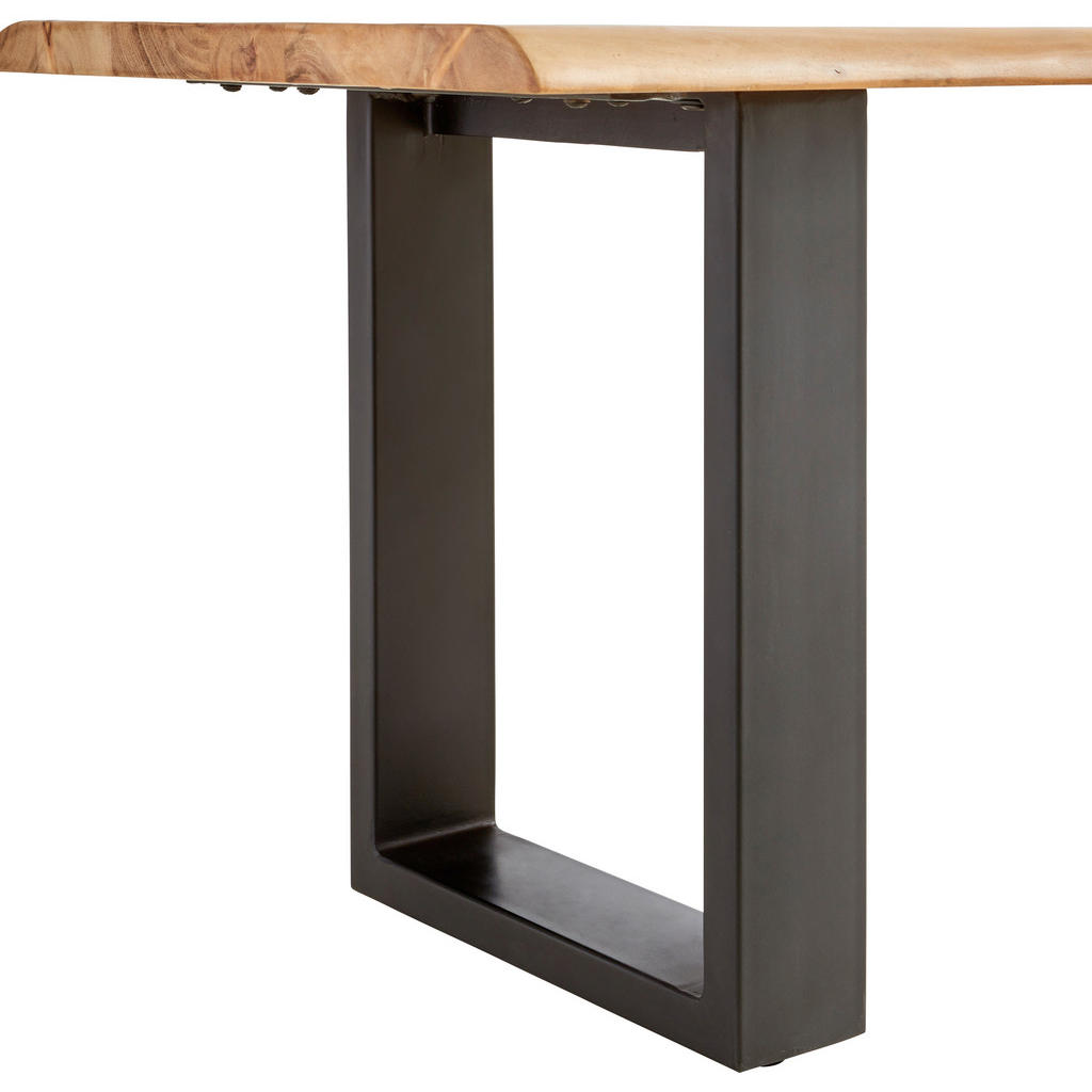 Thumbnail - Mid.you Sitzbank, Schwarz, Akazie, Holz, Metall, Akazie, vollmassiv, Holz, 4-Sitzer, 200x45x45 cm, Esszimmer, Bänke, Sit...