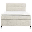 BOXSPRINGBETT 140/200 cm  in Greige  - Greige/Schwarz, Design, Textil/Metall (140/200cm) - Esposa