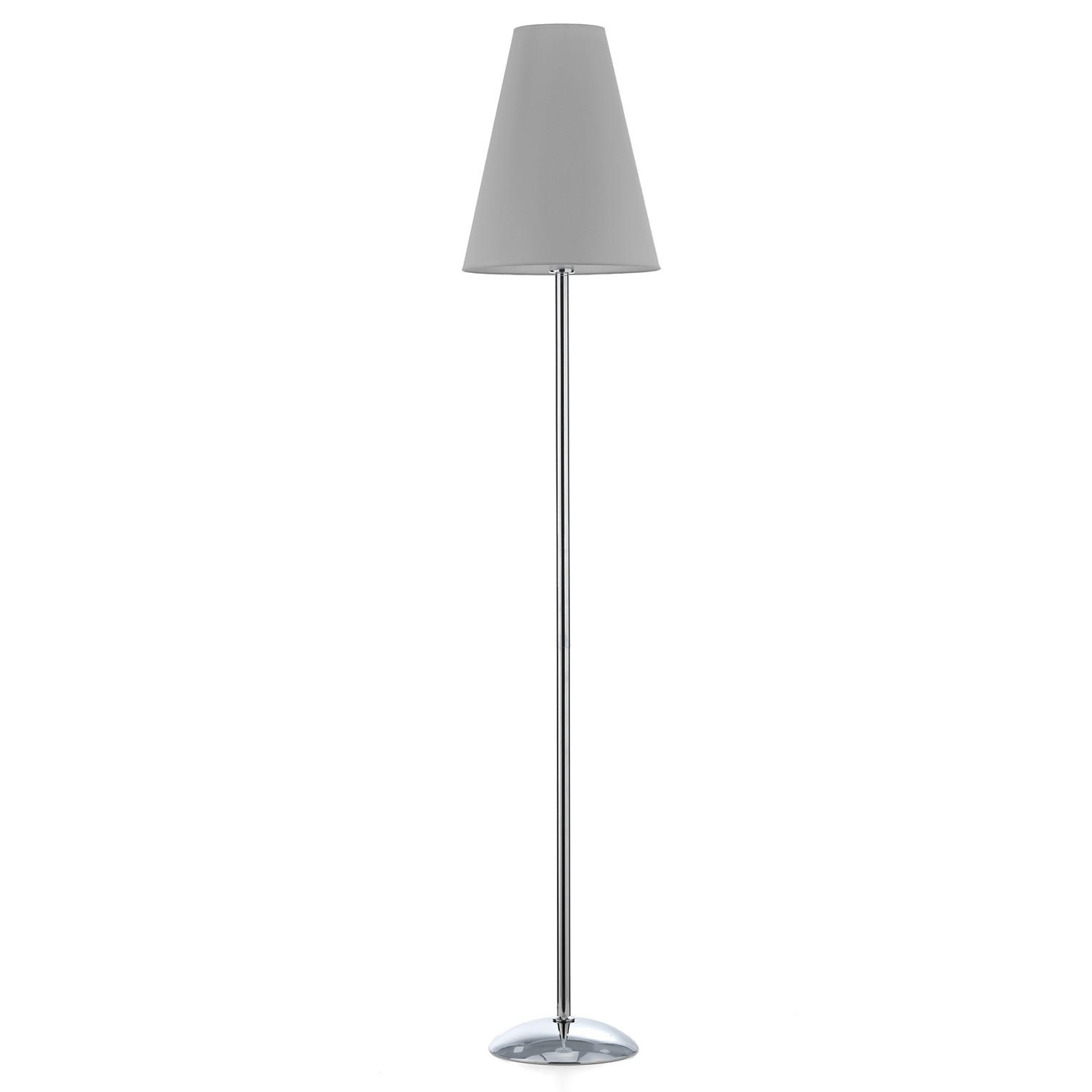 STEHLEUCHTE 35/180 cm    - Chromfarben/Grau, Design, Textil/Metall (35/180cm)