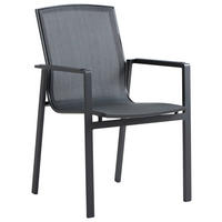 STAPELSESSEL Aluminium Anthrazit, Dunkelgrau  - Dunkelgrau/Anthrazit, Basics, Textil/Metall (63/89/58cm) - Amatio