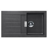 SPÜLE SIGD100ASTO  - Grau, Basics, Stein (86/50cm) - Schock