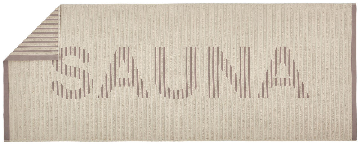 SAUNOVÁ OSUŠKA, 80/200 cm, sivá - sivá, Basics, textil (80/200cm) - Vossen