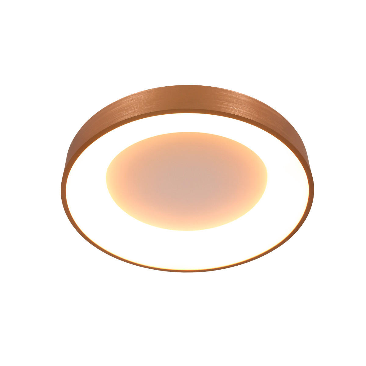 LED-DECKENLEUCHTE Ringlede 38/9 cm   - Goldfarben, Basics, Kunststoff/Metall (38/9cm)
