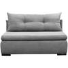 SCHLAFSOFA Cord Hellgrau  - Hellgrau/Schwarz, Design, Kunststoff/Textil (154/93/85cm) - MID.YOU