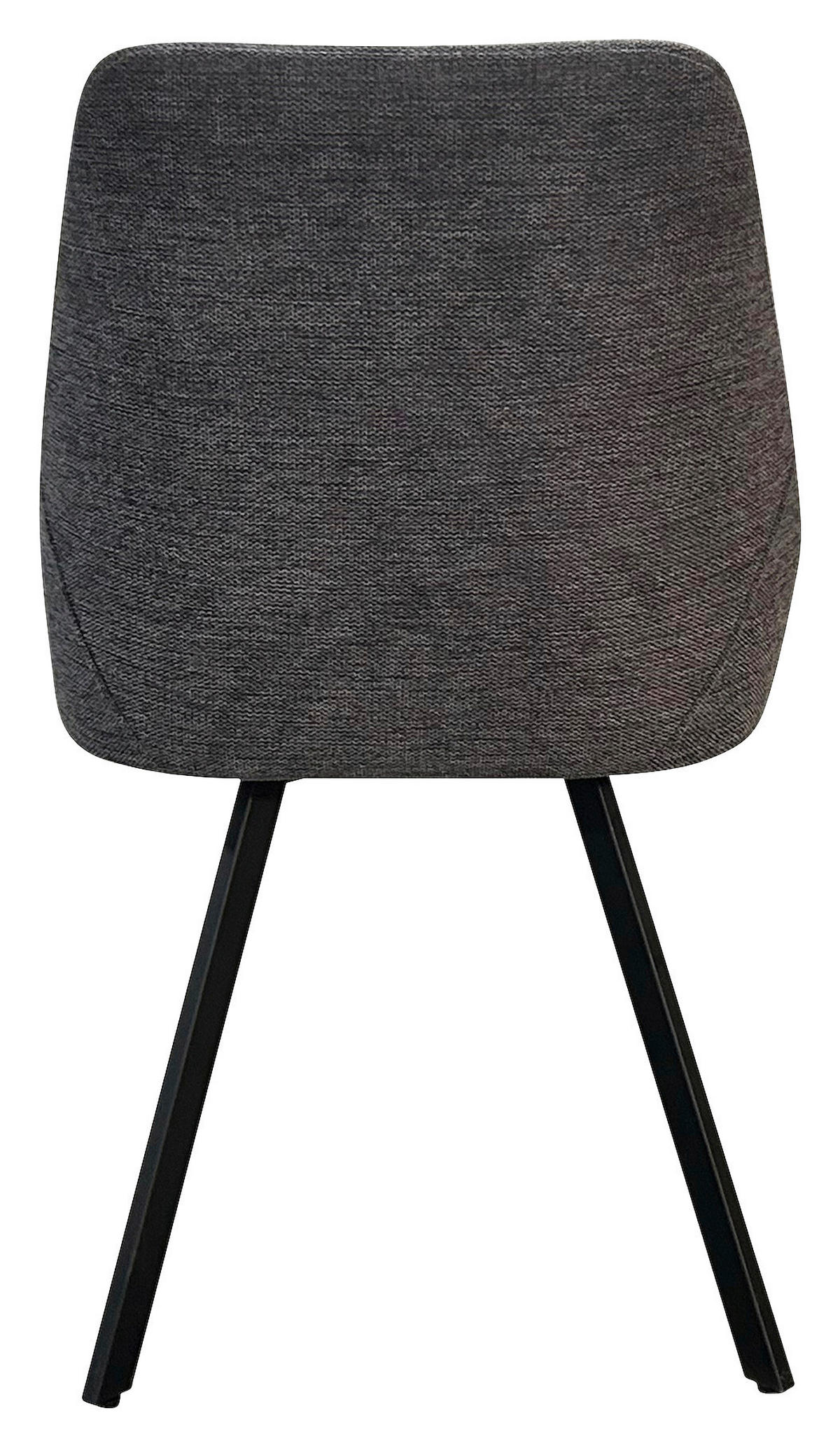 STUHL-SET 2 Stück  in Stahl Webstoff Metall, Textil  - Anthrazit/Schwarz, Design, Textil/Metall (55/83/59cm) - MID.YOU