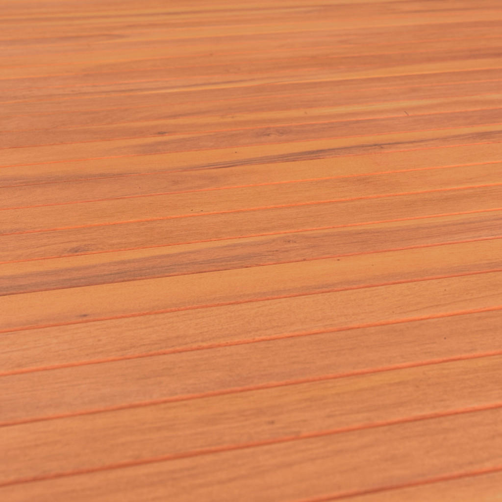 Thumbnail - Ambia Garden Gartentisch, Natur, Schwarz, Holz, Metall, Akazie, vollmassiv, rechteckig, 180x90x75 cm, Gartenmöbel, Garte...