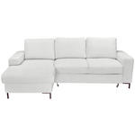 ECKSOFA Naturfarben Cord  - Schwarz/Naturfarben, KONVENTIONELL, Textil/Metall (150/240cm) - Carryhome