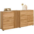 SIDEBOARD  188.8/86.5/44 cm 2 Schublade(n)  - Eichefarben/Schwarz, Natur, Holz (188.8/86.5/44cm) - Linea Natura