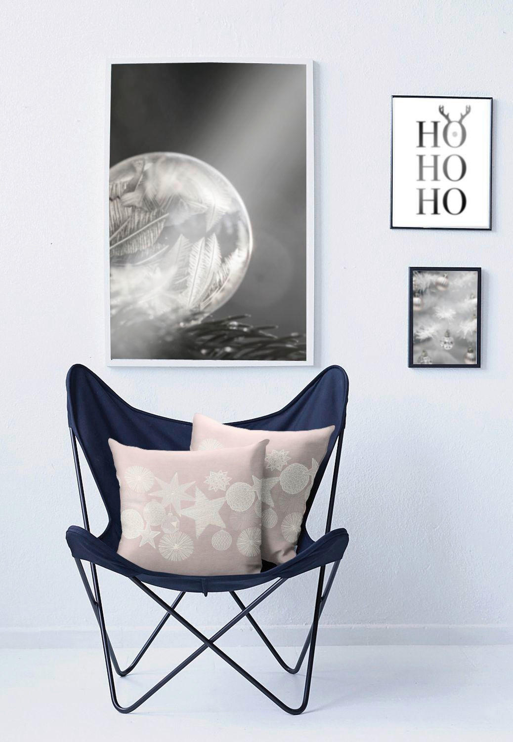 KISSENHÜLLE Christmas Glam - Rosa, Basics, Textil (49x49cm) - X-Mas