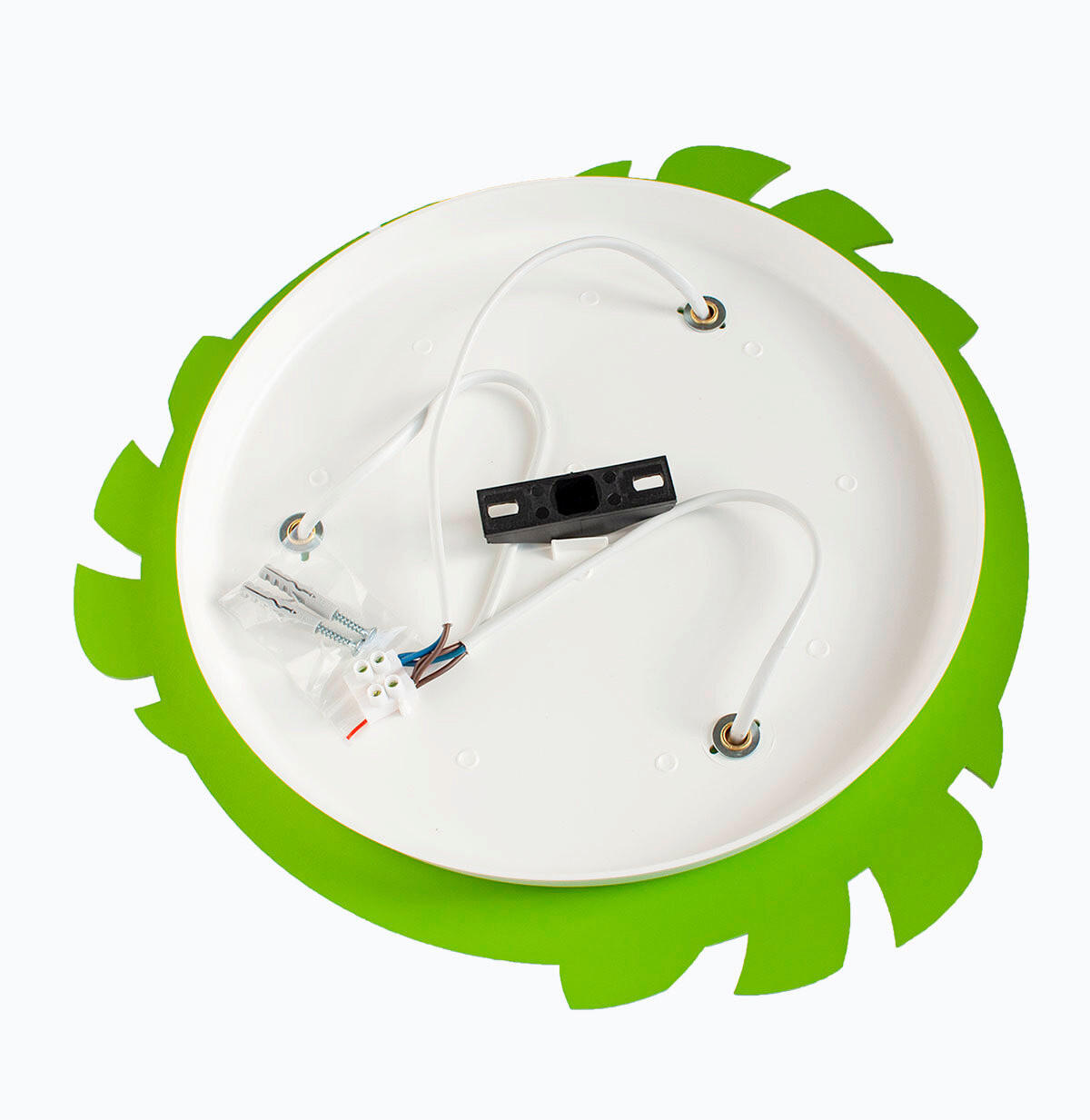 Thumbnail - Kinderdeckenleuchte Safari, Braun, Gelb, Grün, Weiß, Kunststoff, Holzwerkstoff, Tierform,Tierform, 14 cm, Lampen & Leuch...