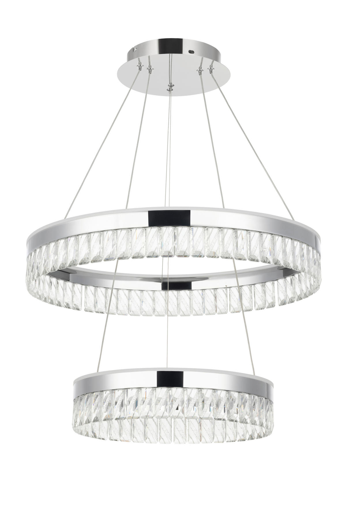 LED-HÄNGLAMPA Bunda 60/150 cm  - klar, Design, metall/glas (60/150cm) - Glandor