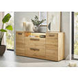 SIDEBOARD Wildeiche  181,9/89,4/45,2 cm  - Wildeiche/Schwarz, Natur, Glas/Holz (181,9/89,4/45,2cm) - Valnatura