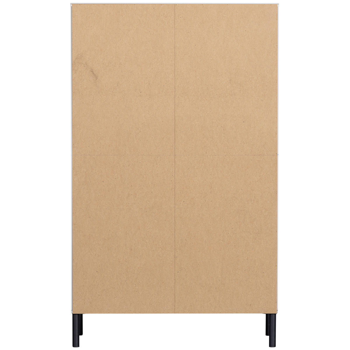 GARDEROBENSCHRANK Xina  in 90/149/40 cm  - Schwarz/Grau, Design, Holz/Metall (90/149/40cm) - Livetastic