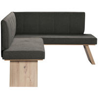ECKBANK 150/185 cm Webstoff Anthrazit   - Eichefarben/Anthrazit, KONVENTIONELL, Textil (150/185cm)