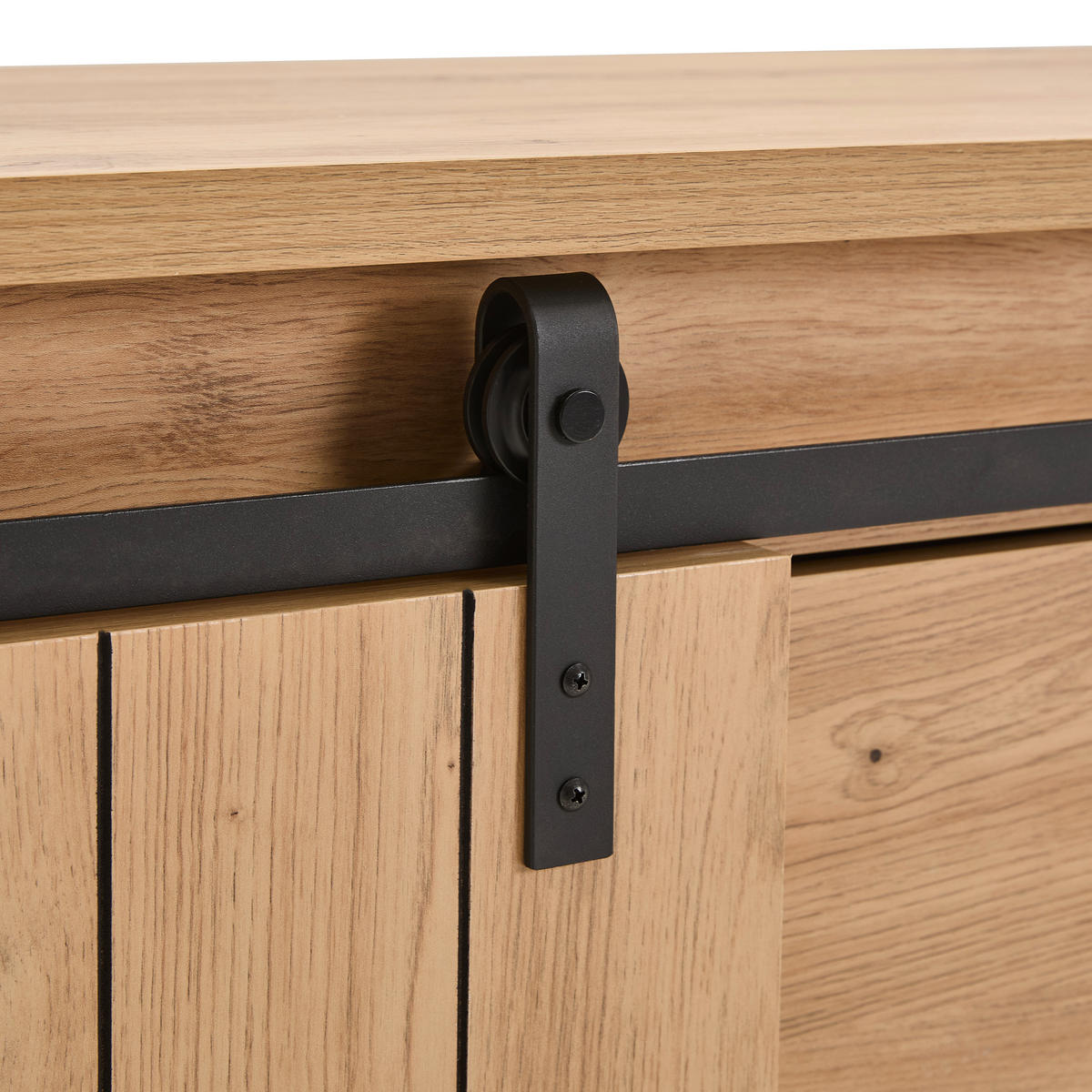 SIDEBOARD 160/86/40 cm  in Schwarz, Eichefarben  - Eichefarben/Schwarz, Lifestyle, Holzwerkstoff/Kunststoff (160/86/40cm) - Landscape
