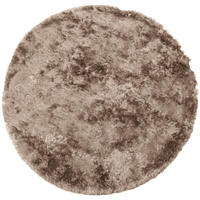 TUFTTEPPICH 200/200 cm PRALINE Braun rund  - Braun, Basics, Textil (200/200cm)