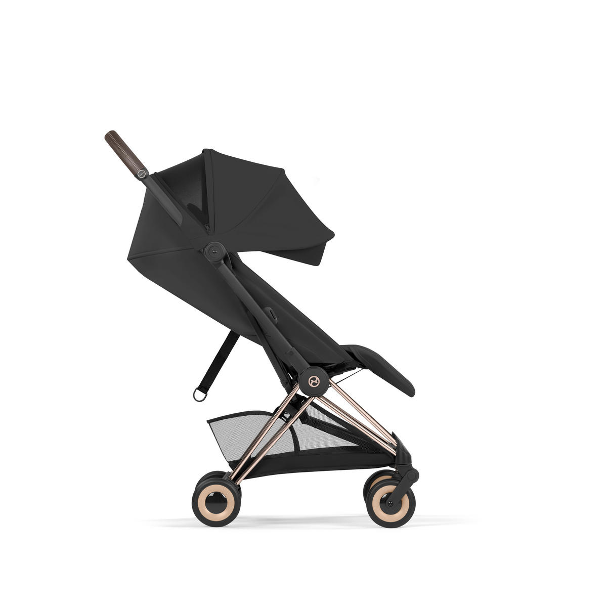 KIŠOBRAN KOLICA  COŸA Comfort Rosegold  - ružičasto zlatna/crna, Basics, tekstil/metal (79/44/105cm) - cybex PLATINUM